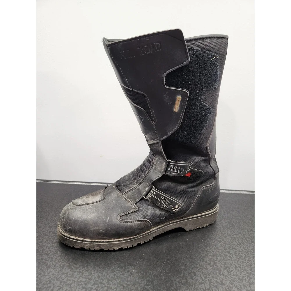 Sidi All Road Motorcycle Boots Men's 14.5 Black Gore-Tex Touring Riding Grunge